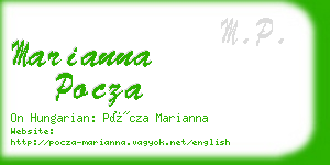 marianna pocza business card